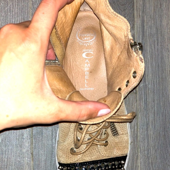 Jeffrey Campbell sz 8.5 Genuine Leather Sneakers - Picture 3 of 3